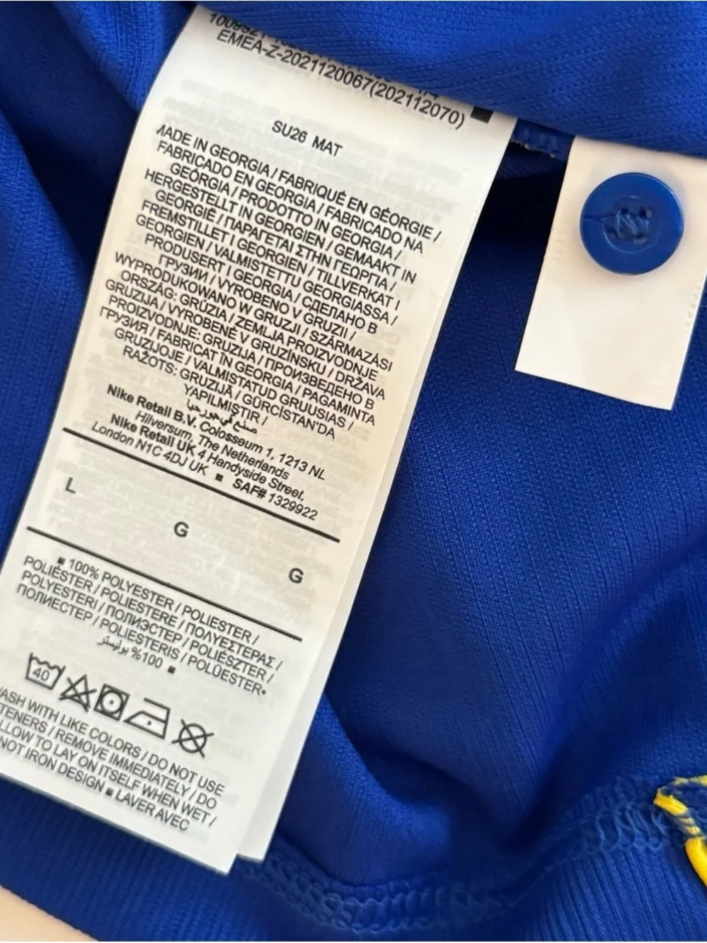 Chelsea FC Moises Caicedo #25 Nike Custom 26-27 Home Long Sleeve Jersey (Size L)